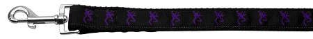 Purple Deer Nylon Dog Leash 5/8 inch wide 4ft Long